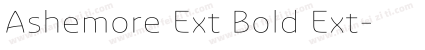 Ashemore Ext Bold Ext字体转换